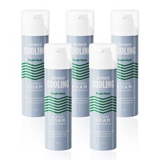 도루코 쿨링 쉐이빙 폼 프레쉬 허브, 5개, 210ml