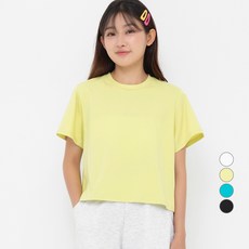 ELLE GIRL 루즈핏 크롭 반팔 티셔츠