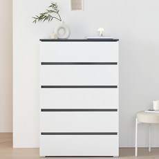 리디아 벨라 서랍장 방문설치, 그레이화이트, 5단