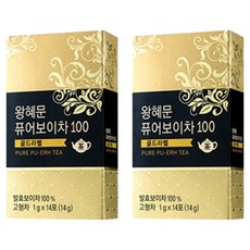 普洱茶沖泡粉隨身包100, 1g, 14條, 2盒