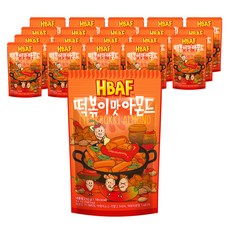바프 떡볶이맛 아몬드, 210g, 20개