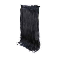 JUNE C型捲接髮片 40cm 195g, 1個, 自然黑