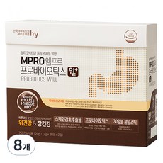 한국야쿠르트 엠프로 프로바이오틱스 윌 플러스, 120g, 8개
