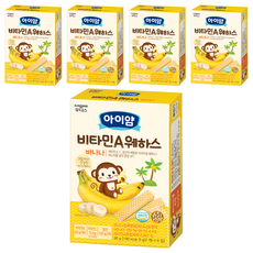 일동후디스 아이얌 비타민A 웨하스, 바나나맛, 36g, 5개