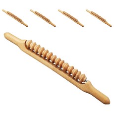 룻츠 마사지 나무 스틱 소, 5개, 우드 네츄럴