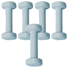 【sc優選】鑄鐵實心六角磨砂 浸塑啞鈴, 0.5kg, 5入