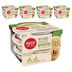 햇반 발아현미밥, 210g, 15개