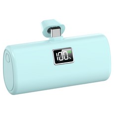 YINTO 도킹형 고속충전 PD 20w 일체형 휴대용 미니 보조배터리 C타입, XPB1-C, 스카이블루