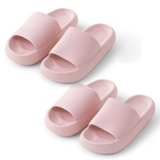 마켓플랜 통통 거실 실내화, 핑크, 2개