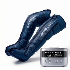 닥터라이프 공기압 의료기기 종아리 다리 허벅지 발 혈액순환 마사지기 안마기, V7MAX, 실버