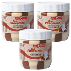 CHEF'S CHOICE 美味大師 巧克力風味榛果雙色醬 多種用途 適合搭配各式甜點, 350g, 3罐