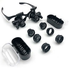 LED臉型雙眼放大鏡 高倍率放大鏡顯微鏡, UC-CP17, 1個