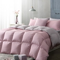 라셀렌 헝가리 거위털 다운 70% 알러지케어 구스이불 800g, 핑크