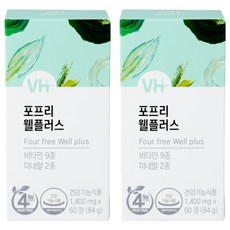 비타민하우스 4FREE 멀티비타민 웰플러스, 2개, 60정