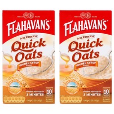 플라하반 퀵오트밀 골든시럽, 400g, 2개