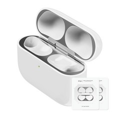 엘라고 에어팟 프로3 철가루 방지 스티커, 다크그레이, 2개