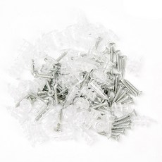 ZIO-BIZ 石膏板用開口式壁虎 50入 + 螺絲 50入, 1套