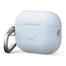 elago AirPods Pro 3 矽膠掛繩保護殼, 1個, 單一商品, 淺藍色