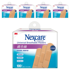 3M Nexcare OK繃 膚色繃帶 未滅菌 1.9*7.2cm, 100片, 5盒