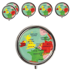 Rex LONDON 迷你旅用藥盒 地圖 RX319, 6個