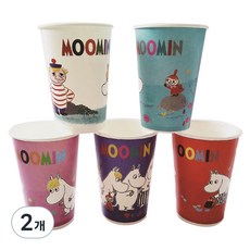 Moomin 姆明彩色一次性紙杯 5款 390ml, 100入, 2個