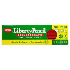 LIBERTY 利百代 紙捲油蠟筆 紅色, 1色, 12支