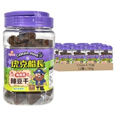 Chiao-E 巧益 虎克船長 高粱酒風味辣豆干, 330g, 12罐