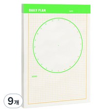 비팬시 하이라이트 메모패드 M, 데일리 플랜, 9개