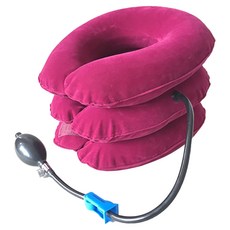 充氣式頸部支撐枕 紫色, 1個