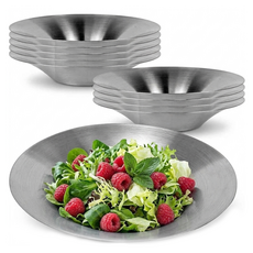퀸센스 업소 식당 스텐 샐러드 파스타 접시 27cm, 10개