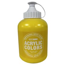 JONG IE NARA Vivid Color 專家用壓克力顏料 淺黃色, 550ml, 1色