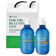 포고니아 히말라야 모링가 샴푸 500ml + 바디워시 500ml 선물세트, 1세트