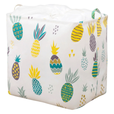 AWANA 束口袋帆布折疊衣物收納籃 100L, 顏色隨機, 1個