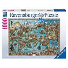 Ravensburger 維寶 拼圖 RV16728, 1000片, 亞特蘭提斯, 1盒