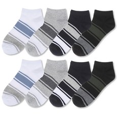 Base Alpha Essential 男性休閒西裝時尚圖案B運動休閒襪 8雙