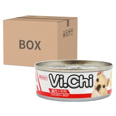 Vi.Chi 全犬種 經典 犬罐, 雞肉 + 牛肉, 80g, 24罐