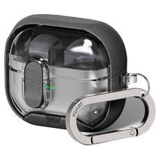 NUART Galaxy Buds3 / Buds3 Pro 相容 MagSafe 磁吸支架鎖定防撞保護殼, 1個, 單一商品, 沙色深灰