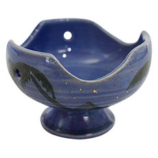 藍釉沙漠風情小缽 日本製, 1個