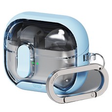 NUART Galaxy Buds3 / Buds3 Pro 相容 MagSafe 磁吸支架鎖定防撞保護殼, 1個, 單一商品, 天空藍