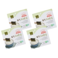 ORGAORGA WHOLE FOODS 孩童無調味海苔, 香濃口味, 15g, 4盒