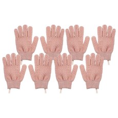 FaSoLa 5指沐浴手套, 粉色, 2個, 4雙