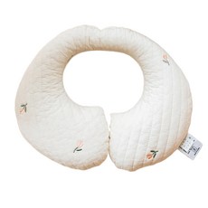 Malolotte 嬰幼兒100支鋪棉推車汽座頸枕, 米色