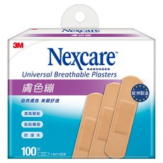 3M Nexcare OK繃 膚色繃帶 未滅菌 1.9*7.2cm, 100片, 1盒