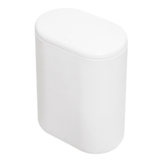 Polywise 翰庭 百樂 按壓式垃圾桶 9L, 白色