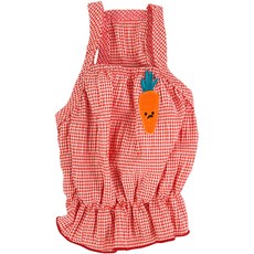 Grooming Dog 水果朋友荷葉邊無袖T恤, 紅色, 1個