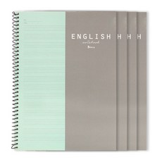 Bfancy 英語Spring筆記本筆記本, 薄荷, 4個