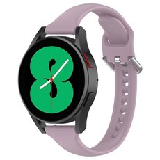 w9999 纖細扣環矽膠錶帶, 淺紫色, Galaxy Watch4/Watch4 Classic/5 20mm