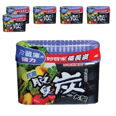 妙管家 冰箱消臭炭 冷藏庫專用, 強力去味, 長效, 大容量, 300g, 6盒