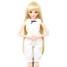 球形關節娃娃睡衣 60cm, 白色的