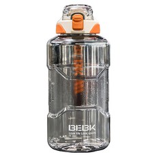 YUNMI 美國進口 Tritan 一鍵彈蓋大容量運動水壺, 1.5L, 1個, 白色